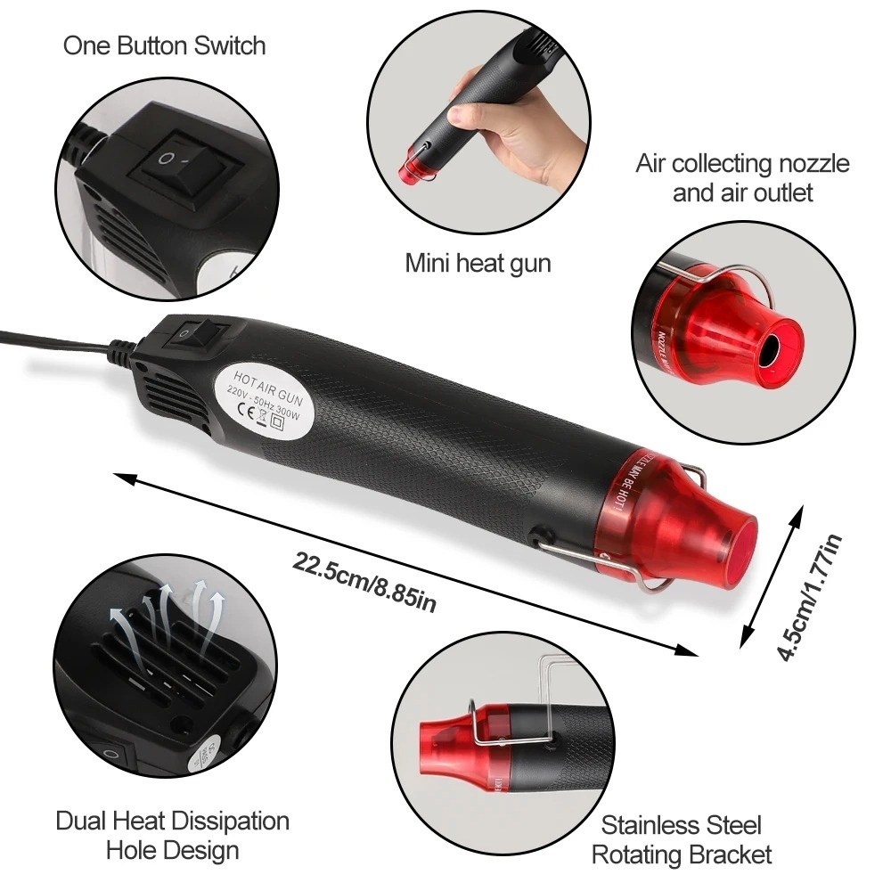 220V/110V Mini Hot Air Gun Tem - Heat Gun Small review and price
