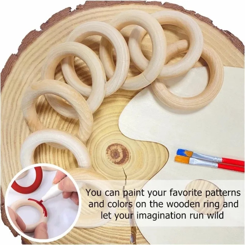 Unfinished Wood Rings Smooth N - Wood Ring Blank review and price