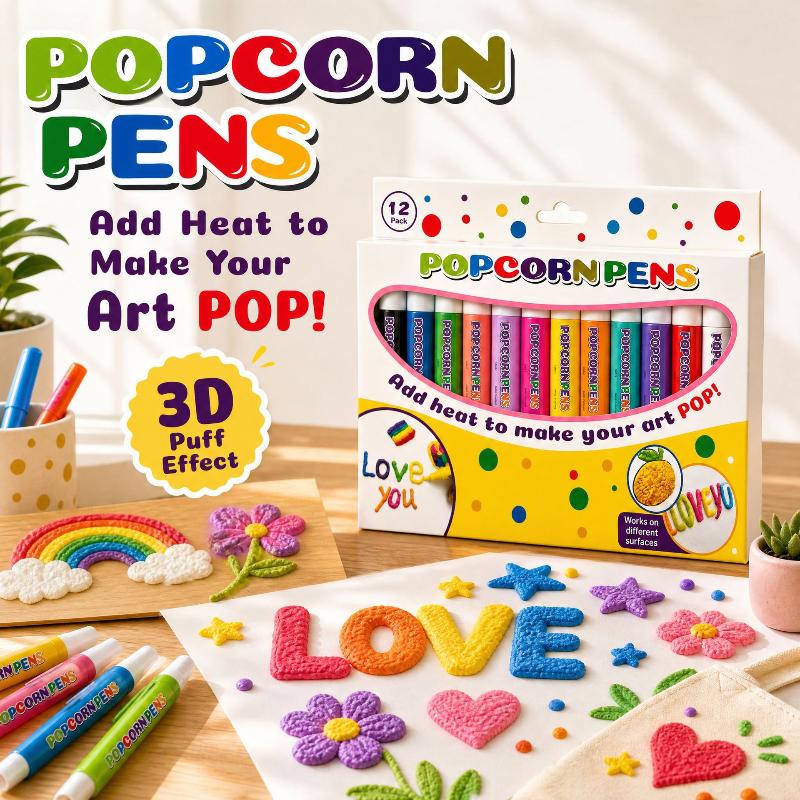 New Puffy Popcorn Pen Set 6/12 - Copic Marker Sketch review and price
